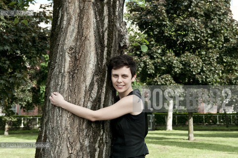 Mariapaola Colombo, writer, finalist of Edoardo Kihlgrens price, author of Il negativo dellamore published by Mondadori,pictured at Barrios in Milan at the presentation of her book. ©Grazia Ippolito/Rosebud2