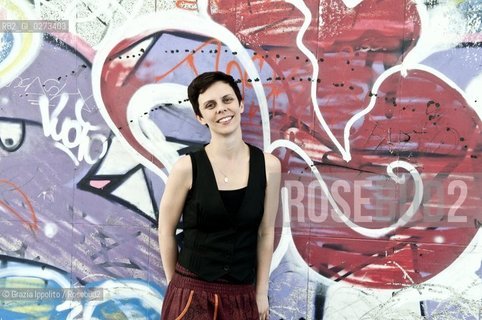 Mariapaola Colombo, writer, finalist of Edoardo Kihlgrens price, author of Il negativo dellamore published by Mondadori,pictured at Barrios in Milan at the presentation of her book. ©Grazia Ippolito/Rosebud2