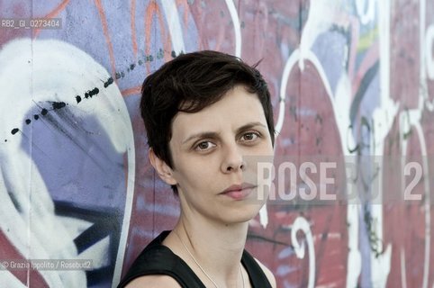 Mariapaola Colombo, writer, finalist of Edoardo Kihlgrens price, author of Il negativo dellamore published by Mondadori,pictured at Barrios in Milan at the presentation of her book. ©Grazia Ippolito/Rosebud2