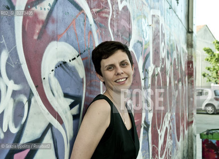 Mariapaola Colombo, writer, finalist of Edoardo Kihlgrens price, author of Il negativo dellamore published by Mondadori,pictured at Barrios in Milan at the presentation of her book. ©Grazia Ippolito/Rosebud2