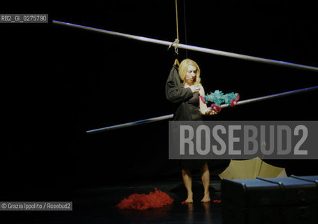 Actress Rossella Rapisarda at Teatro della Luna, Assago during Il gabbiano  of A.Checov ©Grazia Ippolito/Rosebud2