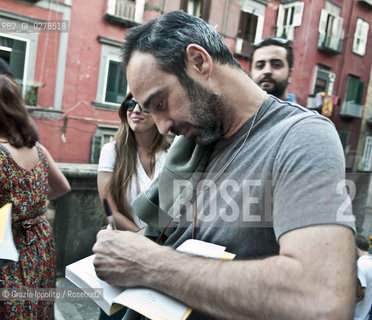 Niccolò Ammaniti, italian writer at the booksigning atUnaltra galassiaa literature festival in Naples ©Grazia Ippolito/Rosebud2