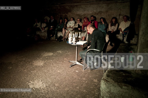 Italian writer Eraldo Affinati in Naples during Unaltra galassia a literature festival ©Grazia Ippolito/Rosebud2