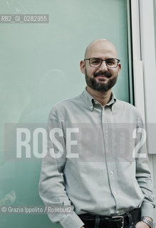 Davide Orecchia, italian writer and journalist, author of Città distrutte published by Gaffi, pictured in Rome ©Grazia Ippolito/Rosebud2