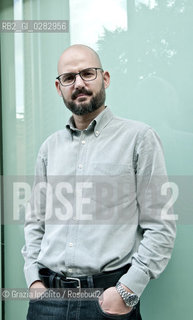 Davide Orecchia, italian writer and journalist, author of Città distrutte published by Gaffi, pictured in Rome ©Grazia Ippolito/Rosebud2