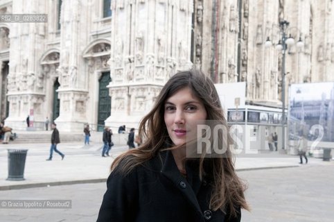 Daria Bonera, photoeditor and photo agent ,Director of Daria Boneras agency, pictured in Duomo square in Milan ©Grazia Ippolito/Rosebud2