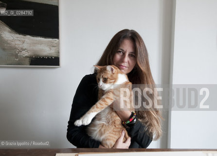 Marina Mander, italian writer, author of Nessundorma,in her house in Milan ©Grazia Ippolito/Rosebud2