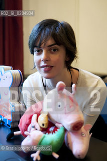Silvia DAchille, italian editor of Peppa Pig, pictured at Giuntis publishing house in Florence ©Grazia Ippolito/Rosebud2