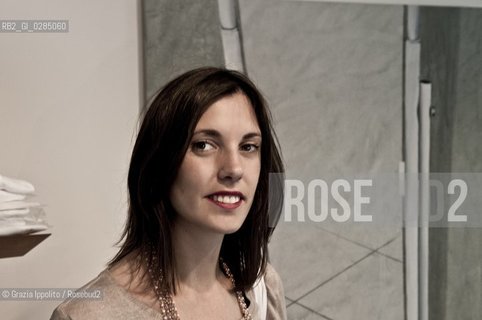 Rossella Farinotti, art critic, author of Il quadro che visse due voltepublished by Morellini, pictured during Arte in Sarpi in Milan,of which is the organizer. ©Grazia Ippolito/Rosebud2