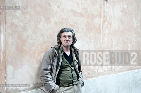 Antonio Manzini, italian writer and scriptwriter, author of thriller novels as Pista nerapublished by Sellerio, pictured in Rome. ©Grazia Ippolito/Rosebud2