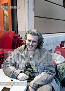 Antonio Manzini, italian writer and scriptwriter, author of thriller novels as Pista nerapublished by Sellerio, pictured in Rome. ©Grazia Ippolito/Rosebud2
