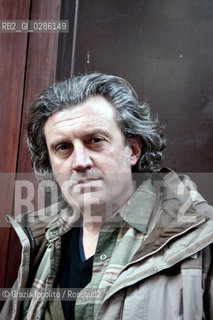 Antonio Manzini, italian writer and scriptwriter, author of thriller novels as Pista nerapublished by Sellerio, pictured in Rome. ©Grazia Ippolito/Rosebud2