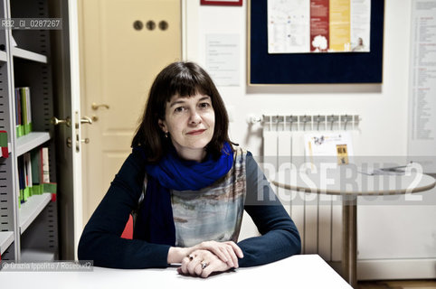 Emmanuelle Pireyre, french writer, author of Incantesimo generale published by Gremese, winner of Medici s Prize, pictured in Rome duringFestival della narrativa francese ©Grazia Ippolito/Rosebud2