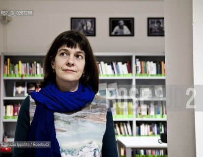 Emmanuelle Pireyre, french writer, author of Incantesimo generale published by Gremese, winner of Medici s Prize, pictured in Rome duringFestival della narrativa francese ©Grazia Ippolito/Rosebud2