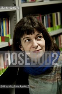 Emmanuelle Pireyre, french writer, author of Incantesimo generale published by Gremese, winner of Medici s Prize, pictured in Rome duringFestival della narrativa francese ©Grazia Ippolito/Rosebud2
