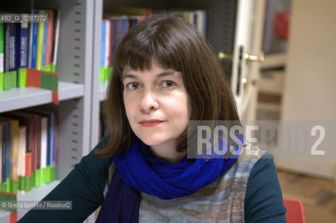 Emmanuelle Pireyre, french writer, author of Incantesimo generale published by Gremese, winner of Medici s Prize, pictured in Rome duringFestival della narrativa francese ©Grazia Ippolito/Rosebud2