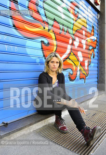 Violetta Bellocchio, italian writer, author of  Il corpo non dimentica published by Mondadori 2014 and Sono io che me ne vado2012, pictured in Milano ©Grazia Ippolito/Rosebud2