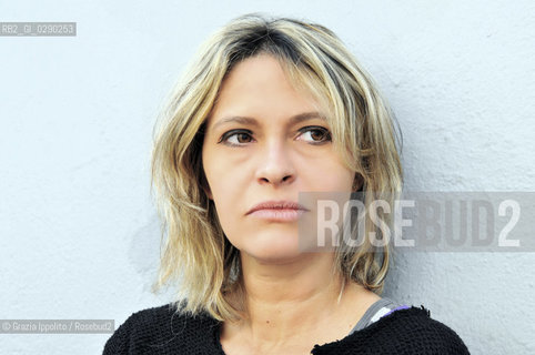 Violetta Bellocchio, italian writer, author of  Il corpo non dimentica published by Mondadori 2014 and Sono io che me ne vado2012, pictured in Milano ©Grazia Ippolito/Rosebud2