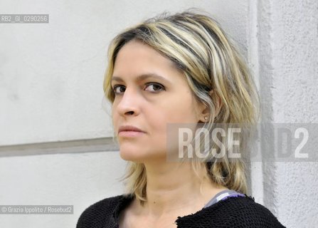 Violetta Bellocchio, italian writer, author of  Il corpo non dimentica published by Mondadori 2014 and Sono io che me ne vado2012, pictured in Milano ©Grazia Ippolito/Rosebud2