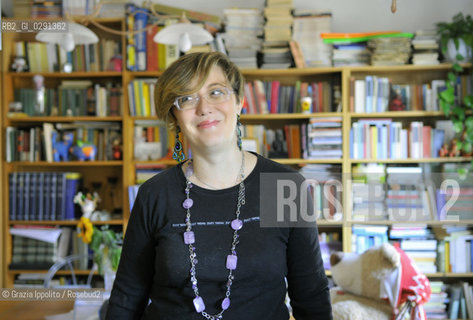Antonella Cilento, author of Lisario o linfinito piacere delle donnepublished by Mondadori, in her house in Naples ©Grazia Ippolito/Rosebud2