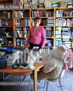 Antonella Cilento, author of Lisario o linfinito piacere delle donnepublished by Mondadori, in her house in Naples ©Grazia Ippolito/Rosebud2