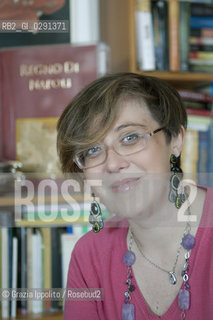 Antonella Cilento, author of Lisario o linfinito piacere delle donnepublished by Mondadori, in her house in Naples ©Grazia Ippolito/Rosebud2