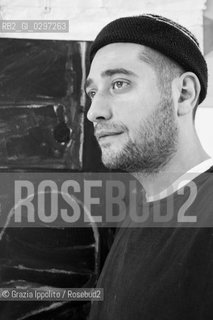 Thomas Berra,italian painter at his solo exhibition at Room gallery, 4,via Hayez, Milan..The artist T.B. is born in Desio 5-22-1986 ©Grazia Ippolito/Rosebud2