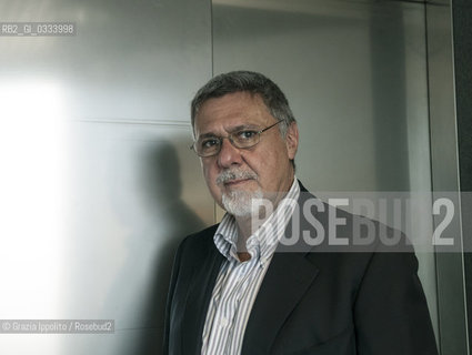 Giuseppe Di Piazza, italian journalist,writer,photographer, pictured at Corriere della Sera.Hes Director of Corriere dellInnovazione, author of numerous book as Un uomo molto cattivoBompiani,I quattro canti di Palermo,Fango ©Grazia Ippolito/Rosebud2