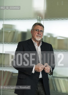 Giuseppe Di Piazza, italian journalist,writer,photographer, pictured at Corriere della Sera.Hes Director of Corriere dellInnovazione, author of numerous book as Un uomo molto cattivoBompiani,I quattro canti di Palermo,Fango ©Grazia Ippolito/Rosebud2