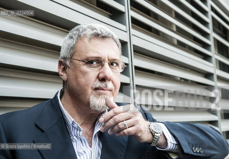 Giuseppe Di Piazza, italian journalist,writer,photographer, pictured at Corriere della Sera.Hes Director of Corriere dellInnovazione, author of numerous book as Un uomo molto cattivoBompiani,I quattro canti di Palermo,Fango ©Grazia Ippolito/Rosebud2