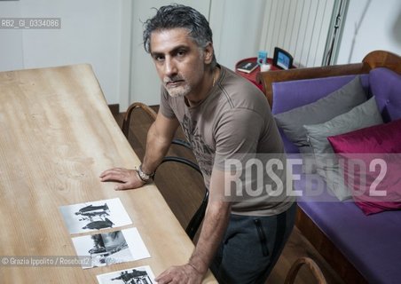 Houssam Mouazzin, born in Siria lives in Italy since 1995, editorial planner,movie director,author of LIO Arabo,pictured in Milan. ©Grazia Ippolito/Rosebud2