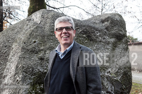 Giuseppe Lupo, italian writer, author of numerous books such asViaggiatore di nuvole  Lalbero di stanzepublished by Marsilio, scholar of italian literature at Università Cattolica in Milano and Brescia, pictured in Merate (Lecco) ©Grazia Ippolito/Rosebud2