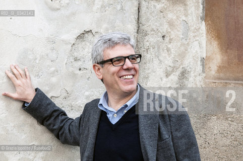 Giuseppe Lupo, italian writer, author of numerous books such asViaggiatore di nuvole  Lalbero di stanzepublished by Marsilio, scholar of italian literature at Università Cattolica in Milano and Brescia, pictured in Merate (Lecco) ©Grazia Ippolito/Rosebud2