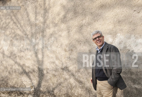 Giuseppe Lupo, italian writer, author of numerous books such asViaggiatore di nuvole  Lalbero di stanzepublished by Marsilio, scholar of italian literature at Università Cattolica in Milano and Brescia, pictured in Merate (Lecco) ©Grazia Ippolito/Rosebud2