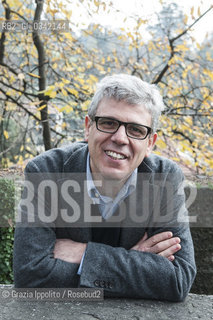 Giuseppe Lupo, italian writer, author of numerous books such asViaggiatore di nuvole  Lalbero di stanzepublished by Marsilio, scholar of italian literature at Università Cattolica in Milano and Brescia, pictured in Merate (Lecco) ©Grazia Ippolito/Rosebud2