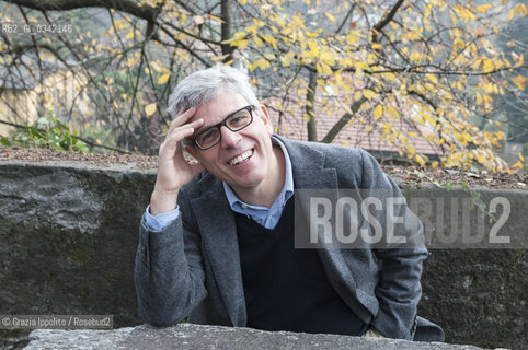 Giuseppe Lupo, italian writer, author of numerous books such asViaggiatore di nuvole  Lalbero di stanzepublished by Marsilio, scholar of italian literature at Università Cattolica in Milano and Brescia, pictured in Merate (Lecco) ©Grazia Ippolito/Rosebud2