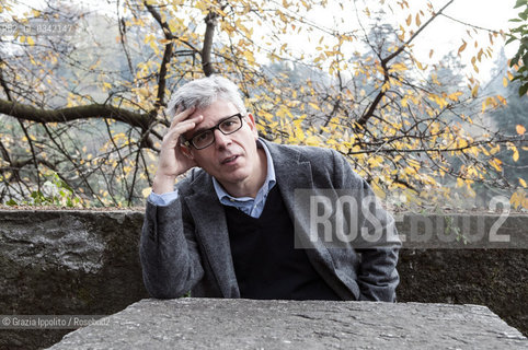 Giuseppe Lupo, italian writer, author of numerous books such asViaggiatore di nuvole  Lalbero di stanzepublished by Marsilio, scholar of italian literature at Università Cattolica in Milano and Brescia, pictured in Merate (Lecco) ©Grazia Ippolito/Rosebud2