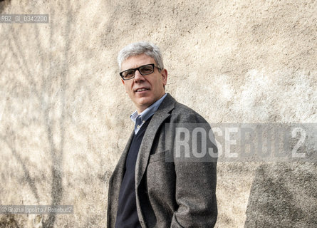 Giuseppe Lupo, italian writer, author of numerous books such asViaggiatore di nuvole  Lalbero di stanzepublished by Marsilio, scholar of italian literature at Università Cattolica in Milano and Brescia, pictured in Merate (Lecco) ©Grazia Ippolito/Rosebud2