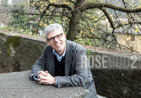 Giuseppe Lupo, italian writer, author of numerous books such asViaggiatore di nuvole  Lalbero di stanzepublished by Marsilio, scholar of italian literature at Università Cattolica in Milano and Brescia, pictured in Merate (Lecco) ©Grazia Ippolito/Rosebud2