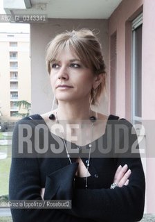 Lucia Ravera, italian writer,slavist, author of La storia finisce qui2008 Mursia and Corpo mio2015 Ladolfi, pictured in her house in Milan ©Grazia Ippolito/Rosebud2