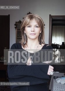 Lucia Ravera, italian writer,slavist, author of La storia finisce qui2008 Mursia and Corpo mio2015 Ladolfi, pictured in her house in Milan ©Grazia Ippolito/Rosebud2