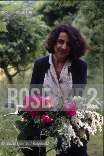 Pia Pera, italian writer,author of  Al giardino ancora non lho detto published by Ponte alla Grazie and other books such as Diario di Lo,La bellezza dellasino and  others about gardening: Lorto di un perdigiorno. ©Grazia Ippolito/Rosebud2