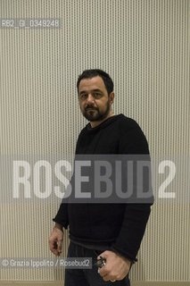 Stefano Valenti, italian writer , author ofLa fabbrica del panico winner of Premio Campiello Opera Prima,Premio Volponi and Premio Bergamo, pictured in Milano during bookcity, the 11/20/2016 ©Grazia Ippolito/Rosebud2