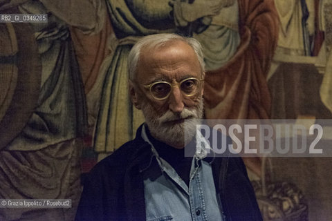 Antonio Moresco, italian writer, pictured in Castello Sforzesco of Milano, during bookcity ©Grazia Ippolito/Rosebud2