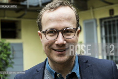 Andri Snaer Magnason, islander writer, author of Dreamland and others books, pictured in Milano during I Boreali a nordic literature festival ©Grazia Ippolito/Rosebud2