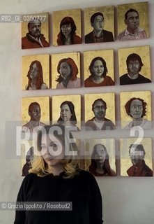 Teresa Ciabatti, italian writer author of La più amataand others books, pictured in her house in Rome ©Grazia Ippolito/Rosebud2