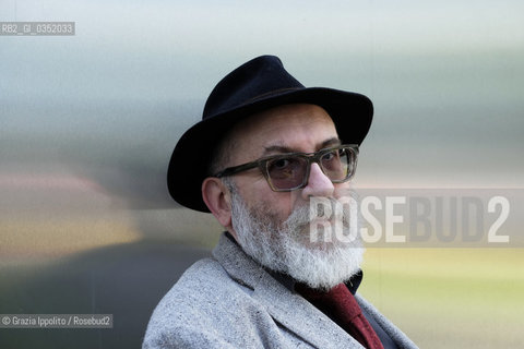 Sandrone Dazieri, writer of numerous thrillers,Langelo,Uccidi il padre,Il karma del gorilla,pictured at Tempodilibri in Milan 20/04/2017.Sandrone Dazieri, autore di numerosi gialli, Langelo,Uccidi il padre,Il karma del gorilla, fotografato a Milano durante la prima edizione di Tempodilibri, una manifestazione che si svolge nei luoghi dellEXPO. ©Grazia Ippolito/Rosebud2