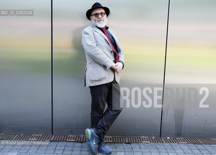 Sandrone Dazieri, writer of numerous thrillers,Langelo,Uccidi il padre,Il karma del gorilla,pictured at Tempodilibri in Milan 20/04/2017.Sandrone Dazieri, autore di numerosi gialli, Langelo,Uccidi il padre,Il karma del gorilla, fotografato a Milano durante la prima edizione di Tempodilibri, una manifestazione che si svolge nei luoghi dellEXPO. ©Grazia Ippolito/Rosebud2