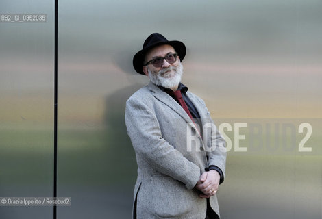 Sandrone Dazieri, writer of numerous thrillers,Langelo,Uccidi il padre,Il karma del gorilla,pictured at Tempodilibri in Milan 20/04/2017.Sandrone Dazieri, autore di numerosi gialli, Langelo,Uccidi il padre,Il karma del gorilla, fotografato a Milano durante la prima edizione di Tempodilibri, una manifestazione che si svolge nei luoghi dellEXPO. ©Grazia Ippolito/Rosebud2