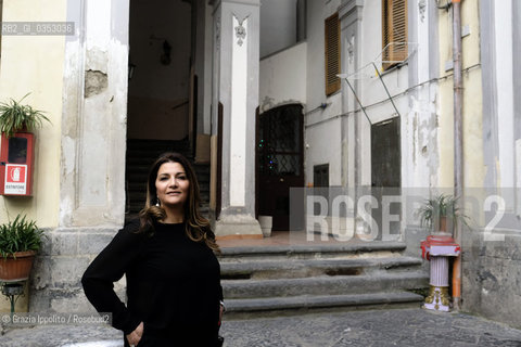 Carola Flauto, writer, scholar in Naples, director of Therapeutic Theater project acting Don Chisciotte in a primary school in Barra, Naples. The school is the first in Italy for the number of Rom children. ©Grazia Ippolito/Rosebud2